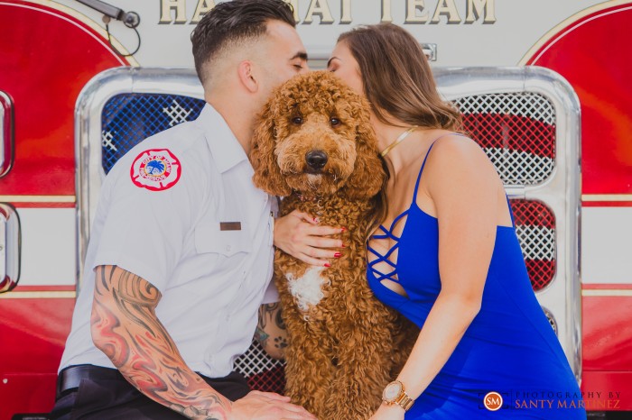 Miami Firefighter Engagement Session - Photography by Santy Martinez-5