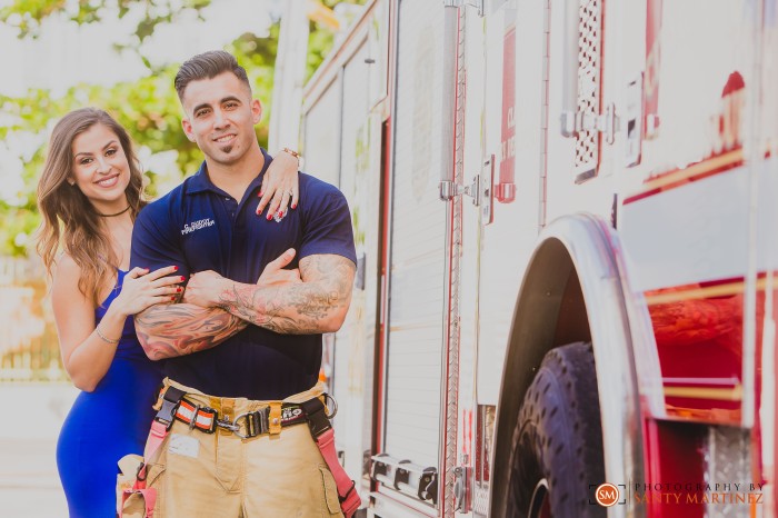 Miami Firefighter Engagement Session - Photography by Santy Martinez-9